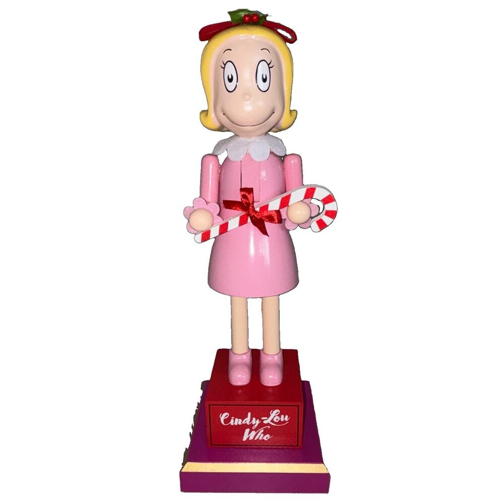 Dr. Seuss Cindy Lou Who The Grinch Who Stole Christmas Wood Nutcracker 15" Tall